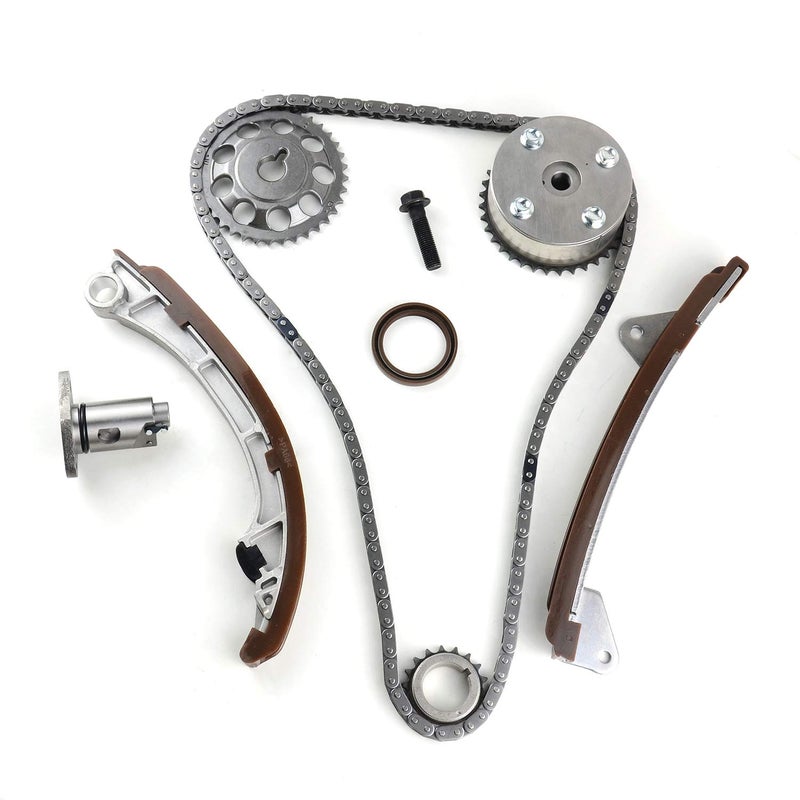 Koomaha Timing Chain VVT Gear Kit Replacement for 2000-2008 Toyota Corolla Matrix Pontiac Vibe 1.8L Part# 917-257 13050-22010 13050-0D010 - Image 4